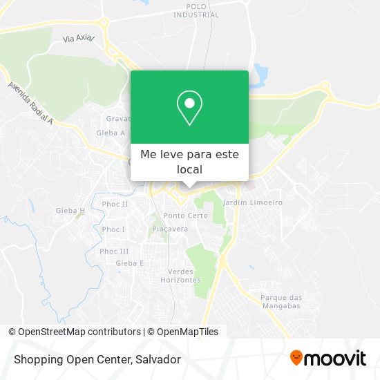 Shopping Open Center mapa