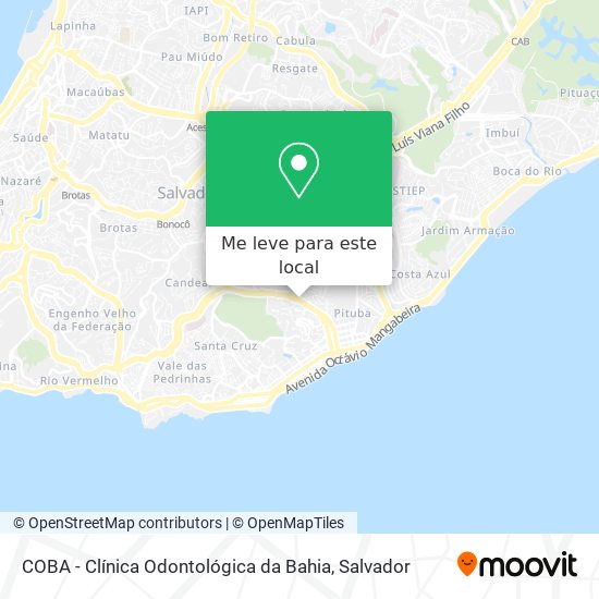 COBA - Clínica Odontológica da Bahia mapa