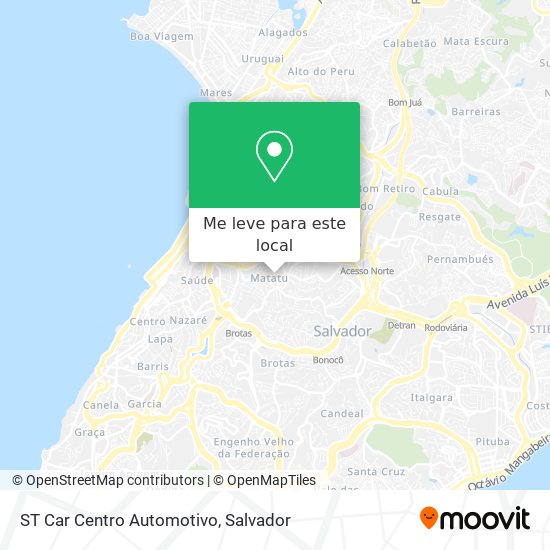 ST Car Centro Automotivo mapa