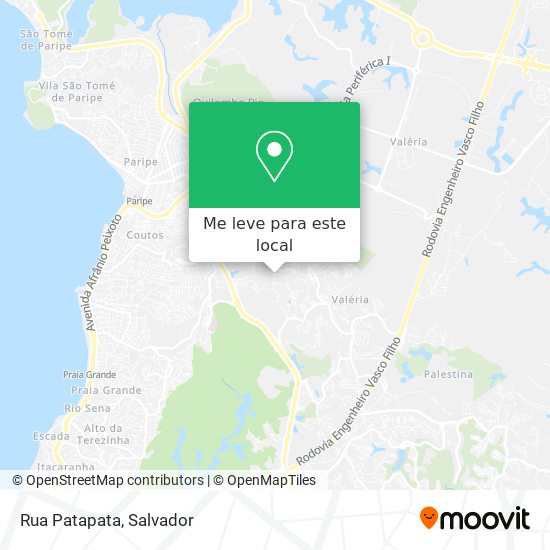Rua Patapata mapa