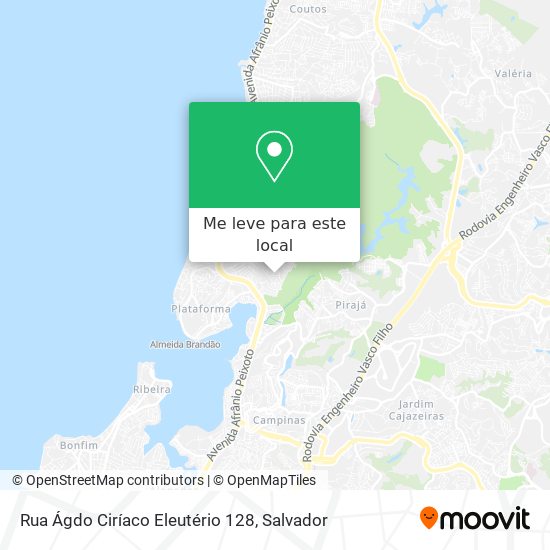 Rua Ágdo Ciríaco Eleutério 128 mapa