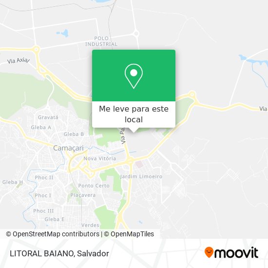LITORAL BAIANO mapa