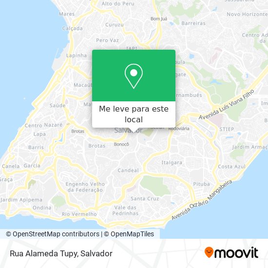 Rua Alameda Tupy mapa