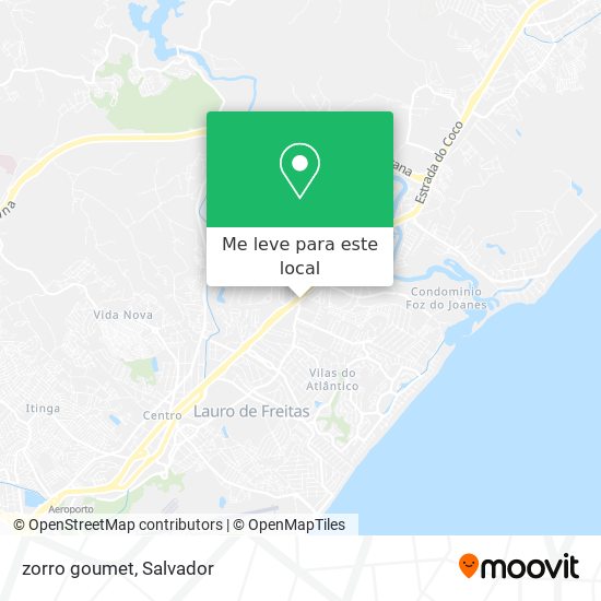 zorro goumet mapa