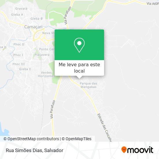 Rua Simões Dias mapa