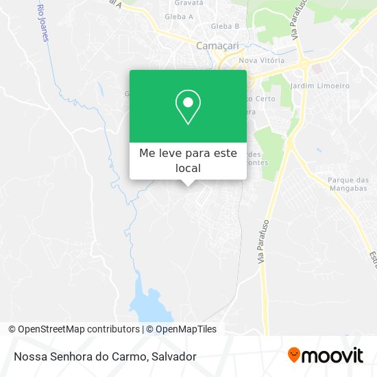 Nossa Senhora do Carmo mapa