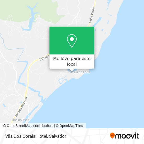 Vila Dos Corais Hotel mapa