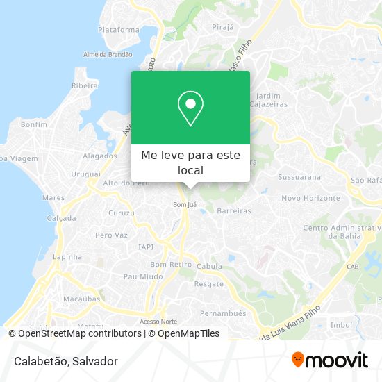 Calabetão mapa