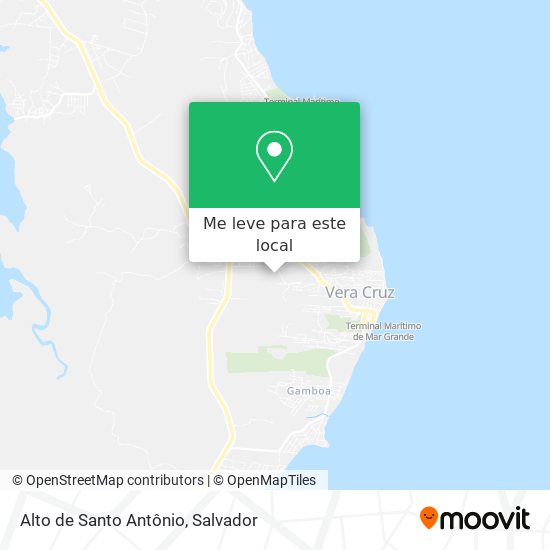 Alto de Santo Antônio mapa