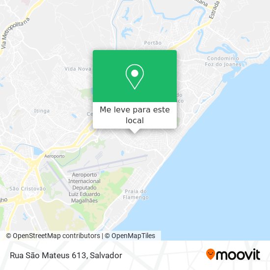 Rua São Mateus 613 mapa