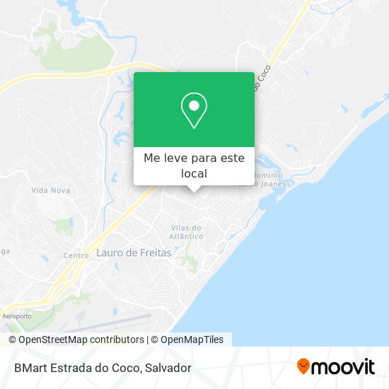 BMart Estrada do Coco mapa