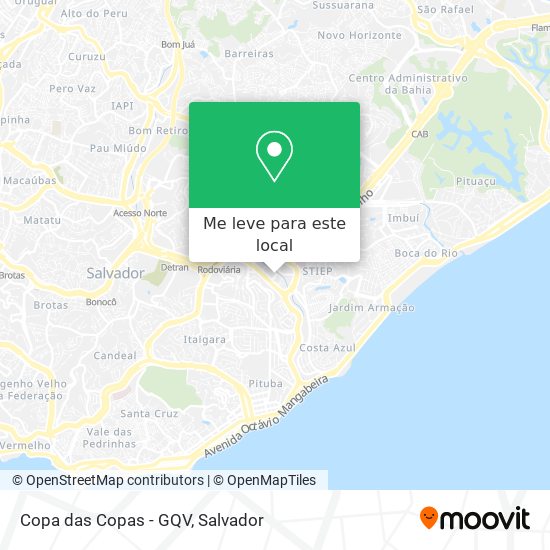 Copa das Copas - GQV mapa
