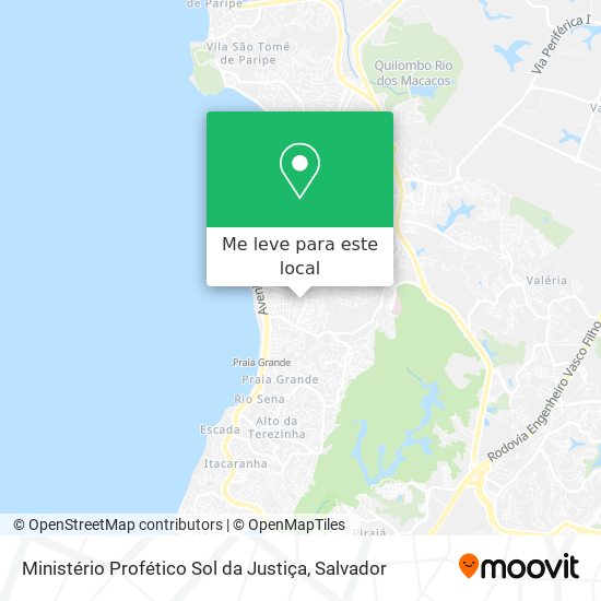 Ministério Profético Sol da Justiça mapa