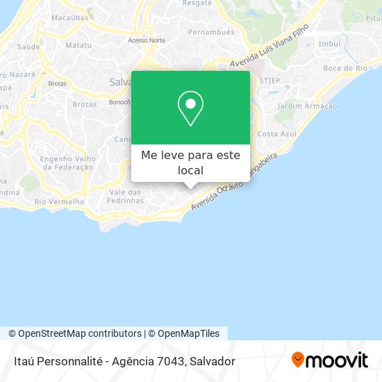 Itaú Personnalité - Agência 7043 mapa