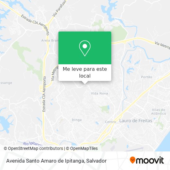 Avenida Santo Amaro de Ipitanga mapa