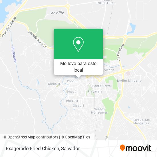 Exagerado Fried Chicken mapa