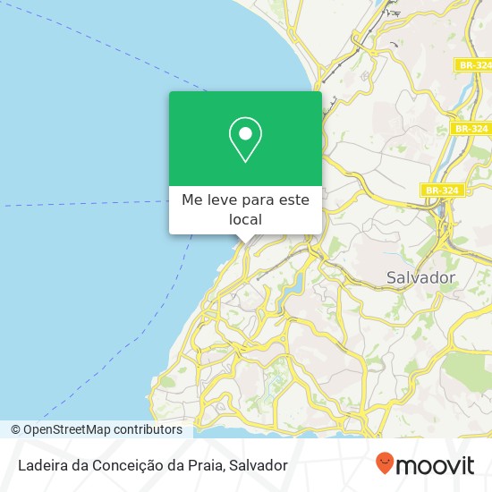 Ladeira da Conceição da Praia mapa