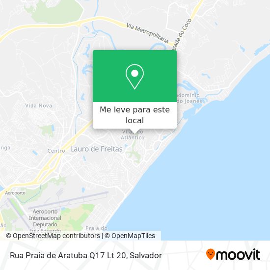 Rua Praia de Aratuba Q17 Lt 20 mapa