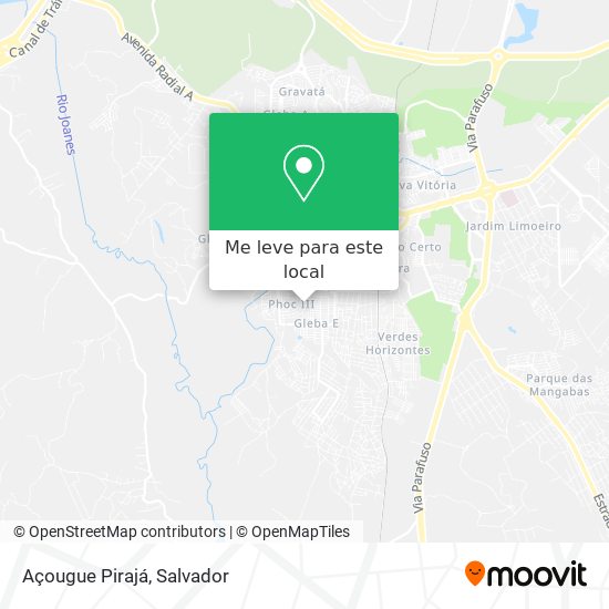 Açougue Pirajá mapa