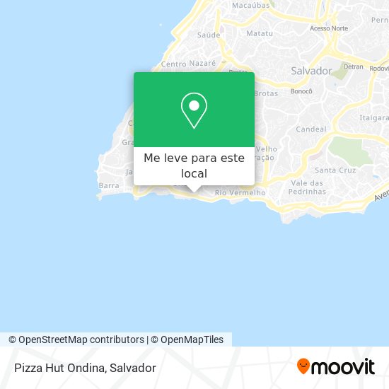 Pizza Hut Ondina mapa
