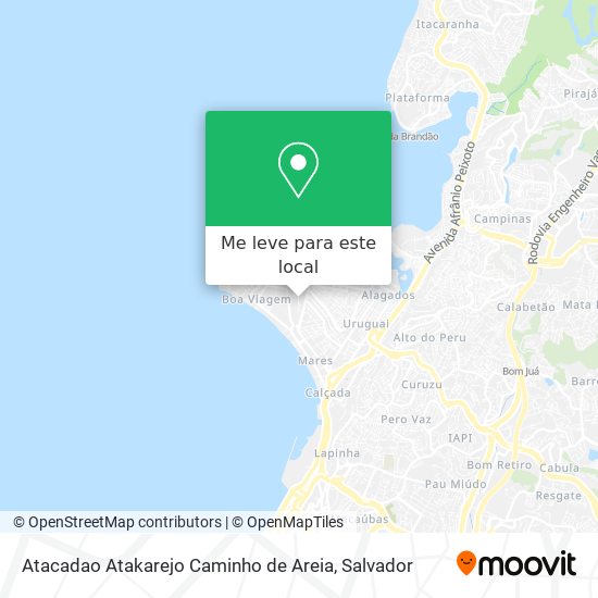 Atacadao Atakarejo Caminho de Areia mapa