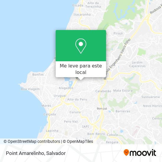 Point Amarelinho mapa