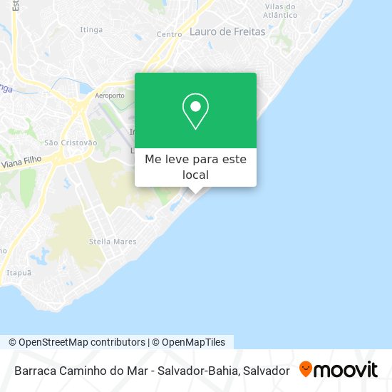 Barraca Caminho do Mar - Salvador-Bahia mapa