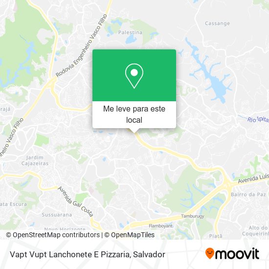 Vapt Vupt Lanchonete E Pizzaria mapa