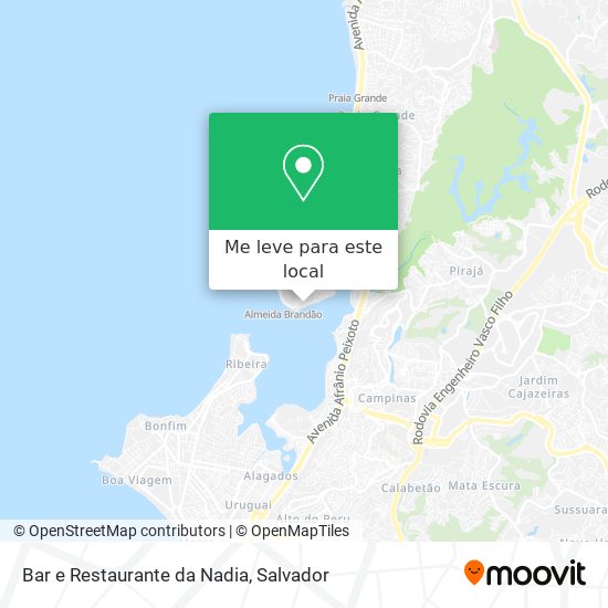 Bar e Restaurante da Nadia mapa