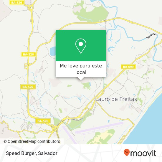 Speed Burger, Via de Penetração Vida Nova Lauro de Freitas-BA 42700-000 mapa