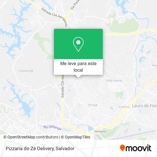 Pizzaria do Zé Delivery mapa