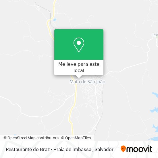 Restaurante do Braz - Praia de Imbassai mapa