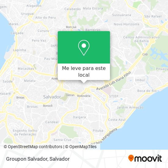 Groupon Salvador mapa