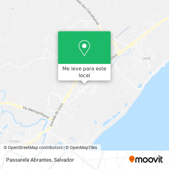 Passarela Abrantes mapa