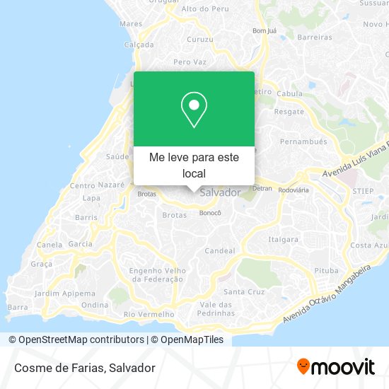 Cosme de Farias mapa