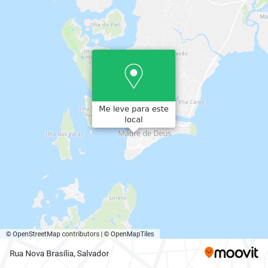 Rua Nova Brasília mapa