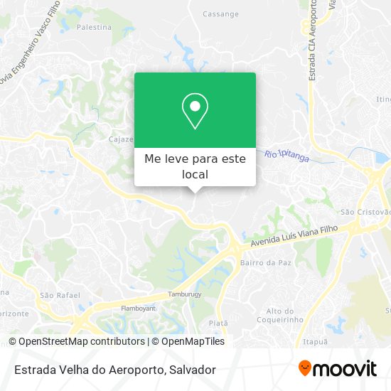 Estrada Velha do Aeroporto mapa