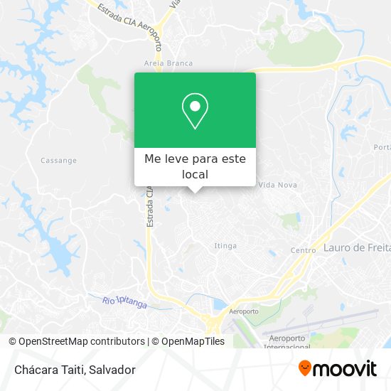 Chácara Taiti mapa