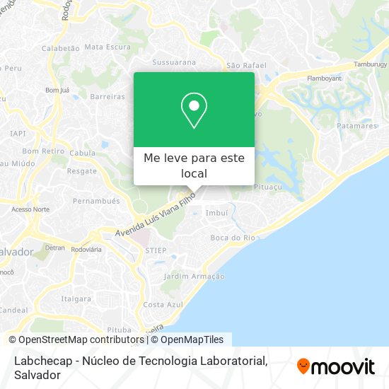 Labchecap - Núcleo de Tecnologia Laboratorial mapa
