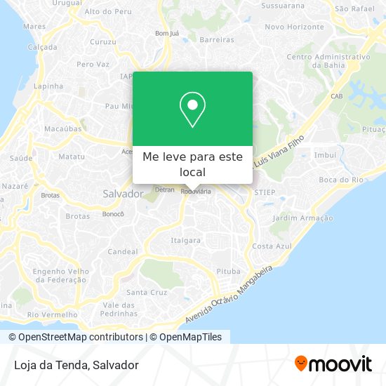 Loja da Tenda mapa