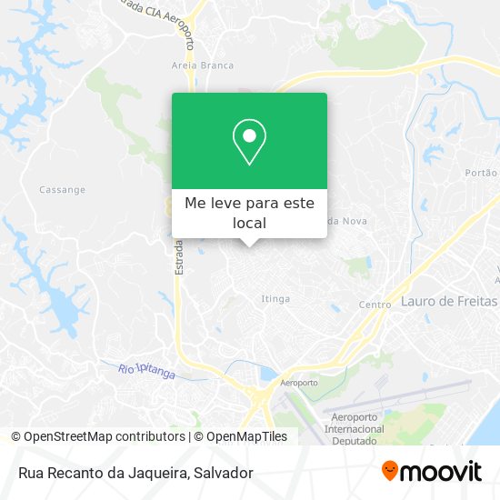 Rua Recanto da Jaqueira mapa