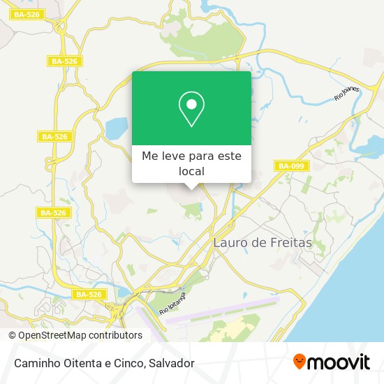 Caminho Oitenta e Cinco mapa