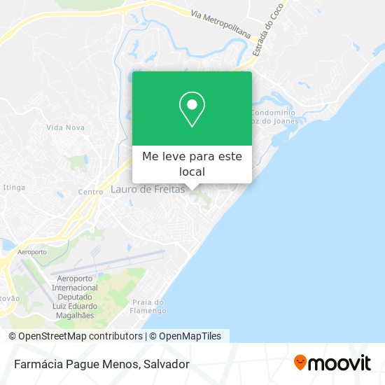 Farmácia Pague Menos mapa