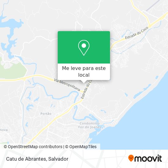 Catu de Abrantes mapa