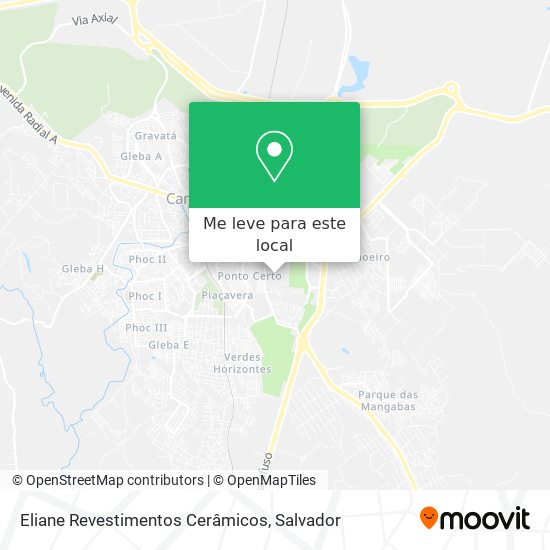 Eliane Revestimentos Cerâmicos mapa