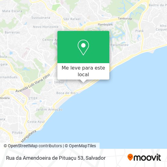 Rua da Amendoeira de Pituaçu 53 mapa