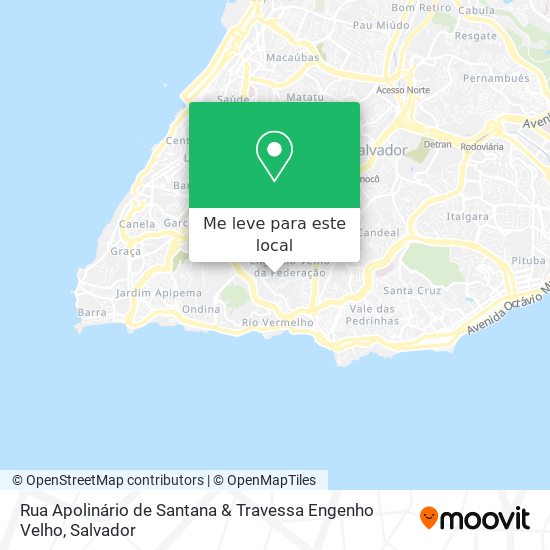 Rua Apolinário de Santana & Travessa Engenho Velho mapa