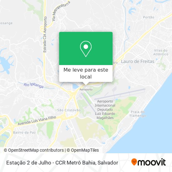 Estação 2 de Julho - CCR Metrô Bahia mapa