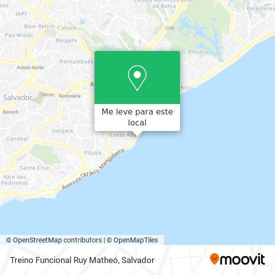 Treino Funcional Ruy Matheó mapa