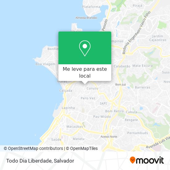 Todo Dia Liberdade mapa